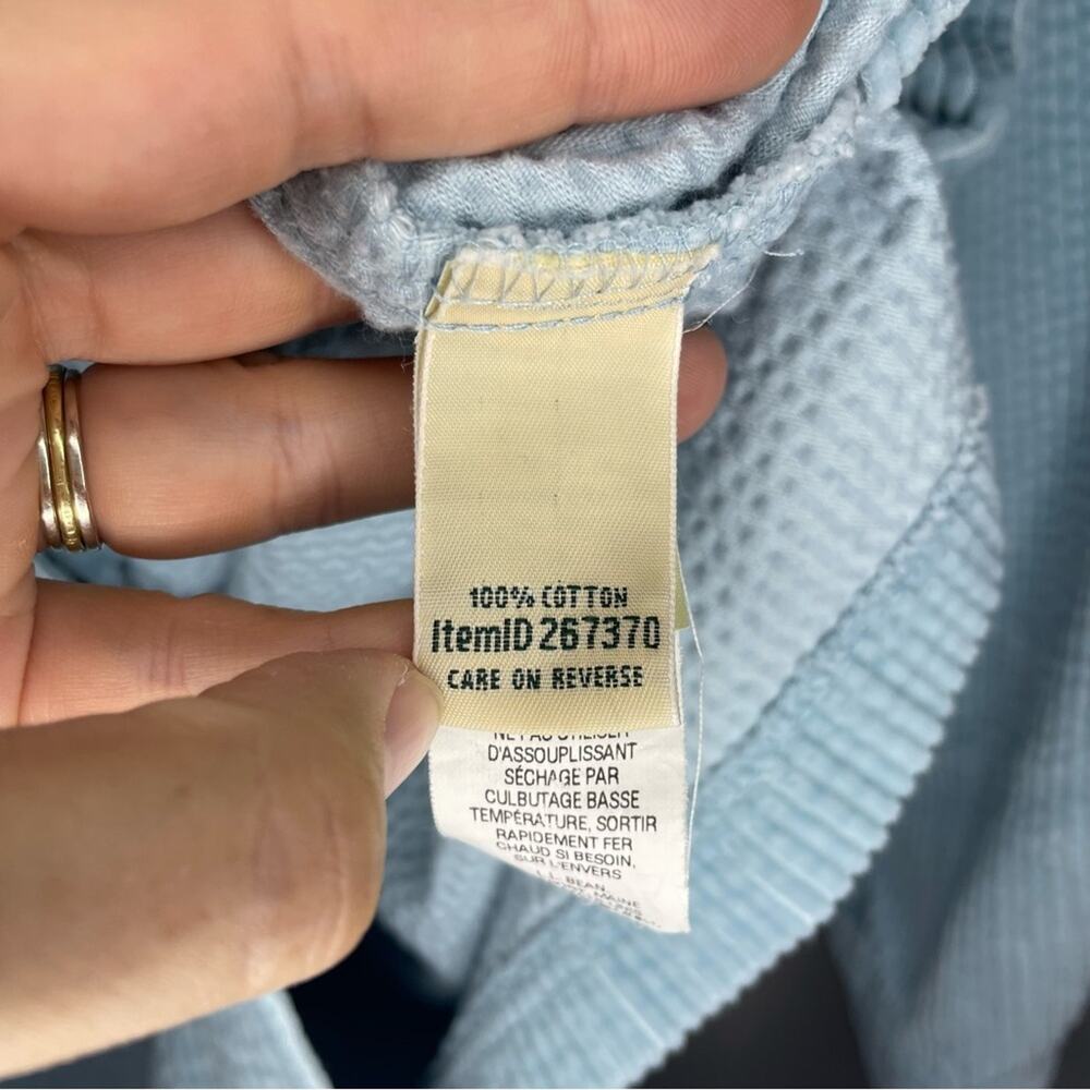 L.L. Bean Vintage Women's Corduroy Light Blue Button Down Shirt Jacket Size LP - Picture 3 of 7